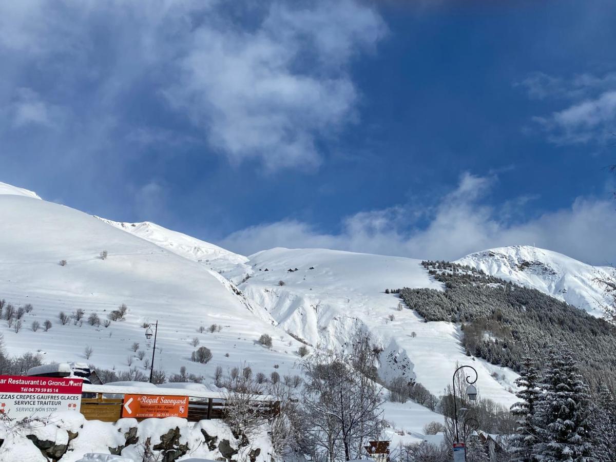 Logement 4/6 Personnes A La Montagne Avec Piscine Appartement Saint-Sorlin-dʼArves Buitenkant foto